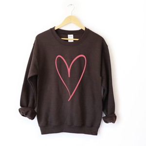 Simply Sage Market Hand Drawn Heart Sweatshirt - 1 of 4