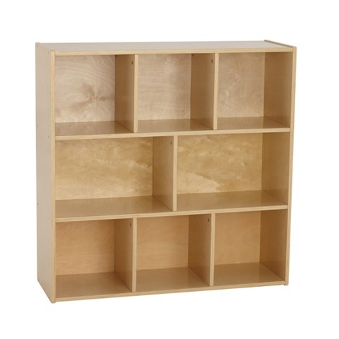 Ecr4kids 8 Compartment Storage Cabinet Birch Wood Classroom Home Storage Solution 36 H Target