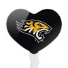 Towson University Tigers Logo Heart Love Cupcake Picks Toppers Decoration Set of 6 - 2 of 4