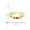 Black Bow Jewelry 4mm 10K White or Yellow Gold Knife Edge Comfort Fit Band - 4 of 4