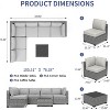 7 PCS Outdoor Patio Furniture Set, Wicker Sectional Sofa Set Rattan Modular Conversation Couch Set with Cushions for Outside, Garden, Balcony, Porch - 2 of 4