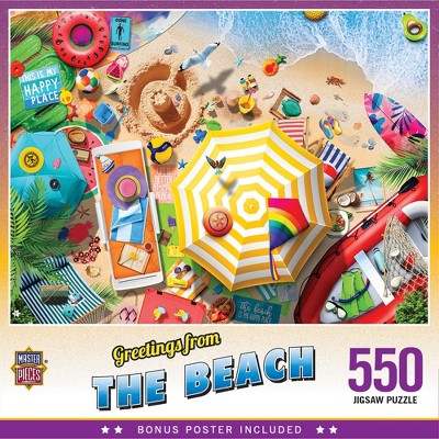 MasterPieces - Greetings From - The Beach 550 Piece Puzzle
