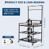 GustoWave Printer Rack, 3D Printer Table, Rolling Stand Organizer, Heavy Duty Shelf Hold Desk for Filament Spools, Home Offices - 2 of 4