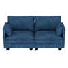 Okak Mid Century Designed Loveseat Sofa Futon Couch with Arm Pillows,Comfy 2-Seat Sofa Couch for Living Room,Apartment - 3 of 4