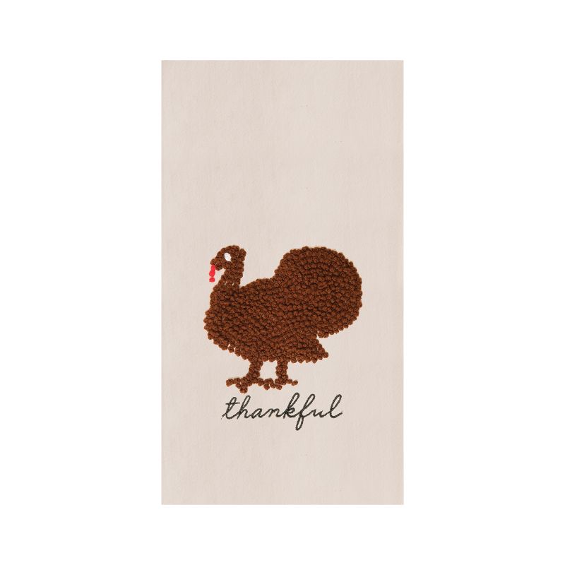 C&F Home Thankful French Knot Flour Sack Kitchen Towel, 1 of 3