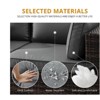 4 Pieces Wide Outdoor Rattan Sectional Sofa with Cushions - Small Patio Wicker Furniture,PE Rattan Sectional Sofa Set with,Tempered Glass Desktop - 4 of 4