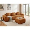 L-shaped corduroy modular sofa with free combination and boneless - 2 of 4