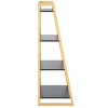 Barteau 4 Tier Shelf - STG1912 - Natural/Black - Safavieh - 4 of 4