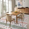 Machine Washable Modern Area Rug for Dorm Home Flower Contemporary Bedroom Floral Accent Carpet - 2 of 4