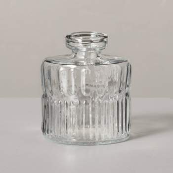 Ribbed Clear Glass Bud Vase - Hearth & Hand™ with Magnolia