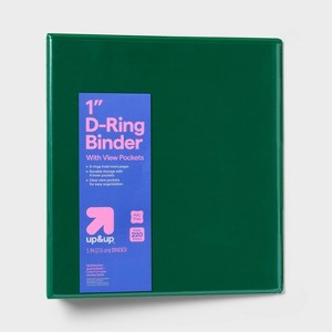 1" 3 Ring Binder Clear View - up&up™ - 1 of 3