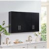KTMBDW Bathroom Cabinet Wall Mounted with Doors, Wood Hanging Cabinet with Doors and Shelves Over The Toilet, Bathroom Wall Cabinet - 3 of 4