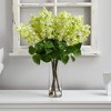 Nearly Natural 24-in Artificial Lilac Arrangement with Cylinder Glass Vase, Green - 4 of 4