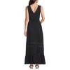 Lands' End Women's Cotton Modal Embellished Trim Maxi Dress - 2 of 4