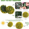 Artificial Topiary Balls Set of 2, Flower Topiary Balls Decorative Balls for Outdoor and Indoor, Wedding Decoration - 4 of 4