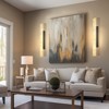 CityFurn Modern LED Wall Sconces With Alabaster Shade - 2 of 4