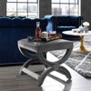 Modway Expound Upholstered Nailhead Trim Performance Velvet Ottoman Gray - 4 of 4