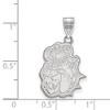 Black Bow Jewelry 14k White Gold James Madison Dukes NCAA Large Pendant - 2 of 3