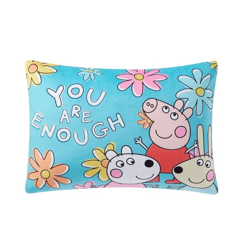 Peppa Pig Kids Bed Pillow Pack W/ Removable Pillowcase - 1 Pack : Target