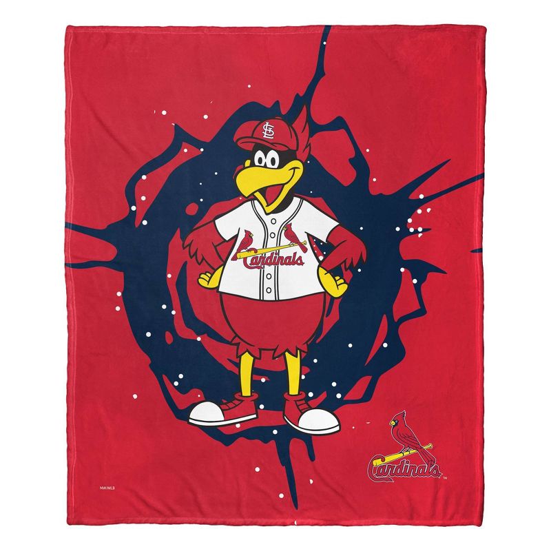 50&#34;x60&#34; MLB St Louis Cardinals Mascot Silk Touch Throw Blanket, 1 of 6