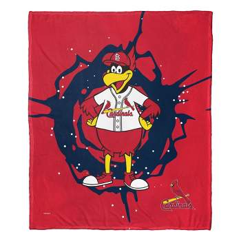 50"x60" MLB St Louis Cardinals Mascot Silk Touch Throw Blanket