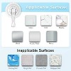 LunaLulinlk 4 Pcs Suction Cup Hooks, Small Clear Heavy Duty Vacuum Suction Hooks Window Glass Door Suction Hangers Reusable Suction Cup Holders - 3 of 4