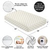Sweet Jojo Designs Boy, Girl, Unisex/Gender Neutral Baby Fitted Crib Sheet Gingham Checkered Plaid Beige and White - 4 of 4