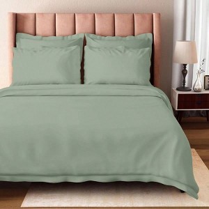 100 Organic Cotton King Duvet Cover Set, 3 - Piece, 300 Thread Count,104x90 Inches - 1 of 3