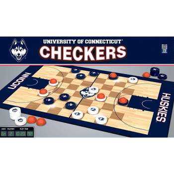 MasterPieces Officially licensed NCAA UCONN Huskies Checkers Board Game for Families and Kids ages 6 and Up