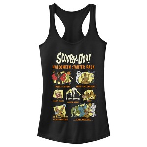 Juniors Womens Scooby Doo Halloween Starter Pack Racerback Tank Top - 1 of 4