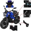 TopComfy Baby Walkers Kids Dirt Bike Ride On Toy With Training Wheels Hand Racing Foot Brake Soft PU Seat for Boys And Girls, Blue, 38"*13.4"*22.4" - 3 of 4