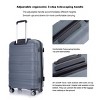 FURNIinspire Bag and Luggage Sets Stylish Hard Shell Suitcase Set 3 Piece Travel Luggage with Spinner Wheels for Family, Grey, 19.29"*11.42"*29.53" - 3 of 4