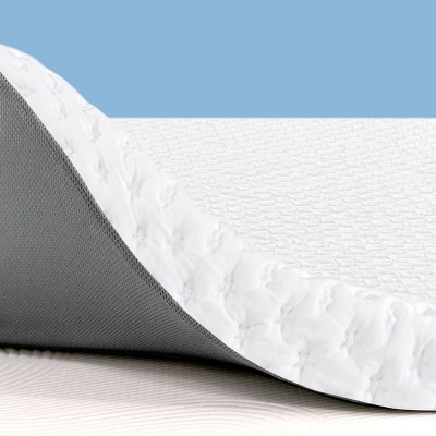 Subrtex 3" Medium Soft Gel Memory Foam Mattress Topper with Elegant Cooling Cover