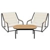 Syemin Patio Chaise Lounges, Outdoor Patio Daybed, Comfy Seat Cushion, Sofa Furniture, for Backyard, Swimming Pool, White, 43.3"*30.3"*29.5" - 3 of 4