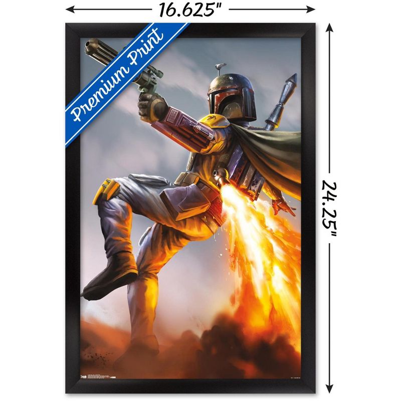Trends International Star Wars: Saga - Boba Fett Framed Wall Poster Prints, 3 of 7