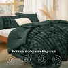 Tufted Boho Comforter Set Bed Set GentleSoft Farmhouse Shabby Chic Embroidery Bedding - 2 of 4