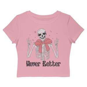 Social Collective Women Never Better Short Sleeve Graphic Cotton Baby Tee - 1 of 4