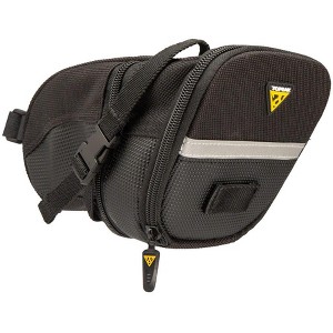 Topeak Aero Wedge Seat Bag: Strap-on, Large, Black - 1 of 2