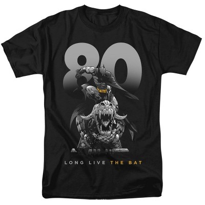 Mens Batman 80th Long Live the Bat T-Shirt