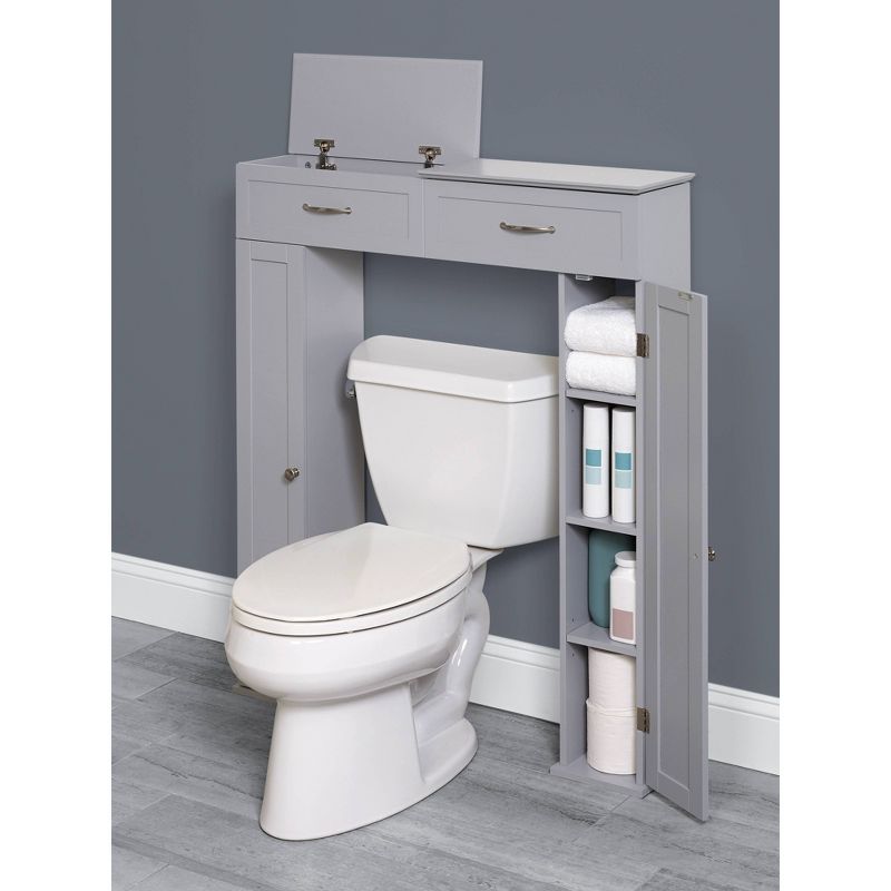 Lift Top Bath Storage Console Cabinet - Zenna Home, 4 of 7