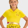 Girls' Pokémon Pikachu Cosplay Short Sleeve Tutu Dress - Gold/Black/Yellow - 2 of 4