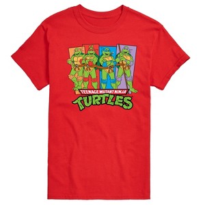 Men's - Teenage Mutant Ninja Turtles - TMNT Group Short Sleeve Graphic T-Shirt - 1 of 4