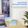Itopfox 15 ft Extension Cord with Surge Protector, 6 Outlets & 4 USB Ports, Flat Plug Power Strip for Home, Office, Dorm Essentials - 3 of 4
