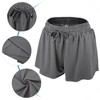 Unique Bargains Womens Flowy Running Shorts Casual High Waisted Workout Shorts 1Pc - 3 of 4