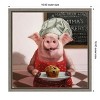 Amanti Art Pinkies Bakery (Pig) by Lucia Heffernan Canvas Wall Art Print Framed 16 x 16-in. - 4 of 4