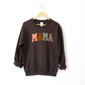 Simply Sage Market Women's Graphic Sweatshirt Mama Block Colorful Bold - 1 of 2