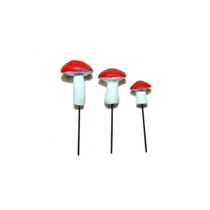 G & F Products MiniGardenn Mushrooms Orange Set of 3 (10025OR) - 1 of 4