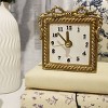 National Brand Gold Square Tabletop Clock with Bow and Rope Detail - 2 of 3