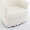 SEYNAR Modern Boucle Upholstered 360 Degree Swivel Accent Club Chair Set of 2,White,29.5''W*29.5''D*28.7''H - 3 of 4