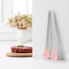 Unique Bargains Pcs Food Tongs Glove-Shaped Ice & Food Tongs Dishwasher Safe Stainless Steel Silicone 5 Inch 1 Pcs - 2 of 3